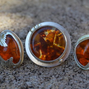 Custom Designed Amber Rings