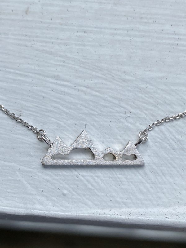 Custom Designed Mountain Scene Necklace