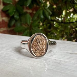 Custom Designed Fingerprint Ring